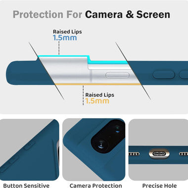 Google Pixel 9a 5G Soft Liquid Silicone Shockproof Case Cover