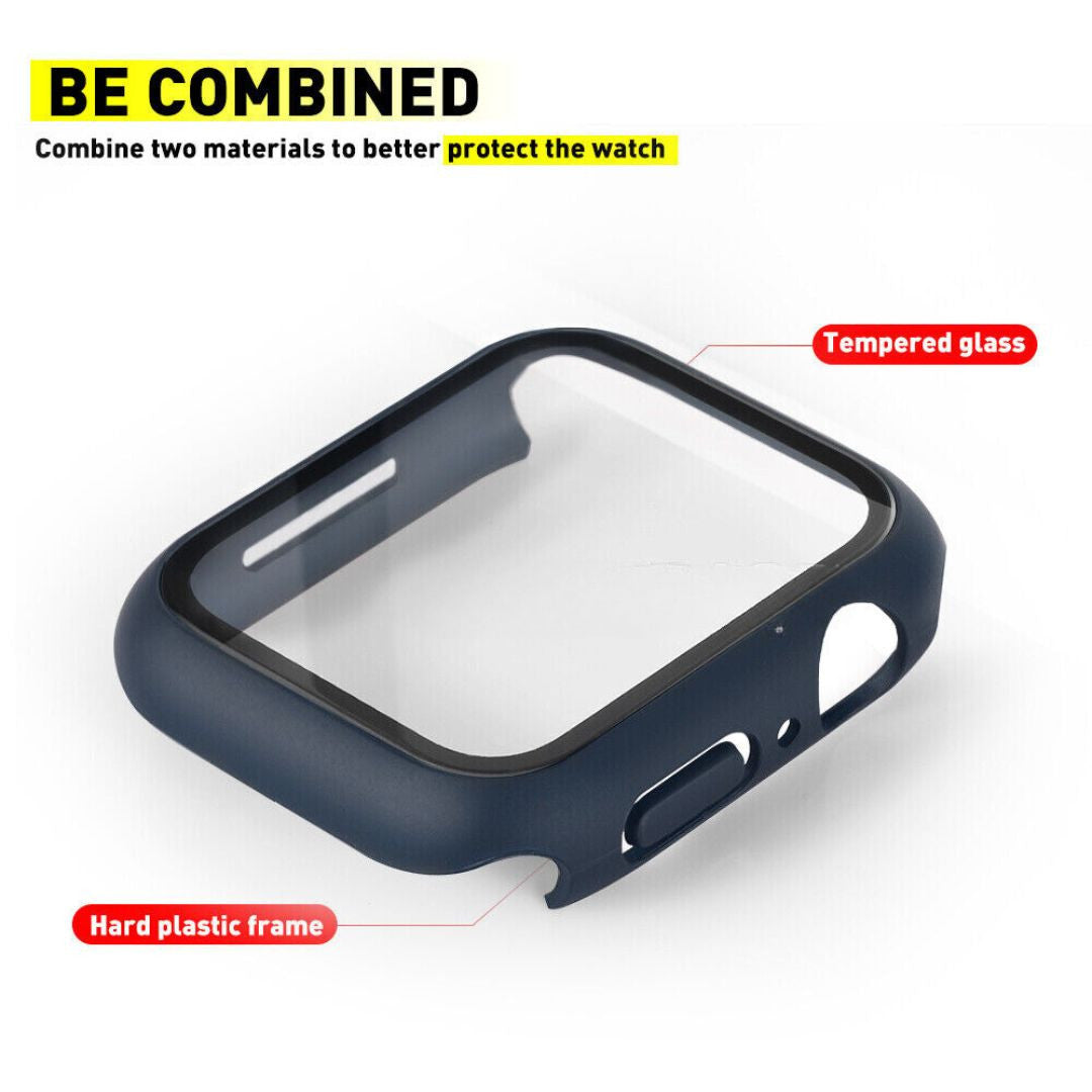For Apple Watch Ultra Gen 1/2 Case with Tempered Glass Protector 49mm