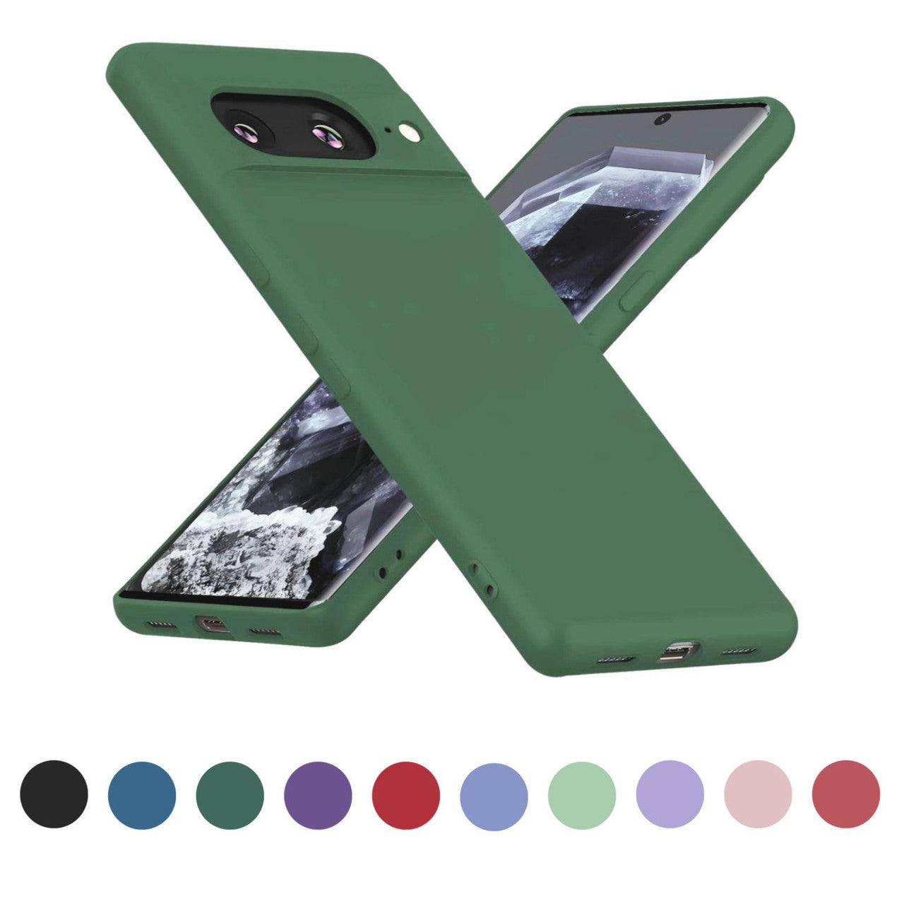 Google Pixel 9a 5G Soft Liquid Silicone Shockproof Case Cover